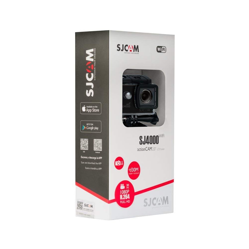 SJCAM SJ4000 WiFi 12MP Optical Full HD WiFi Sports Action Camera 170?Wide FOV 30M Waterproof DV Camcorder, Gold - cambuy-lives SJCAM SJ4000 WiFi 12MP Optical Full HD WiFi Sports Action Camera 170?Wide FOV 30M Waterproof DV Camcorder, Gold - cambuy-lives